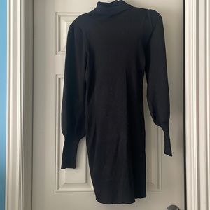 Black/silver Sweater Dress new without tags Fashion Nova